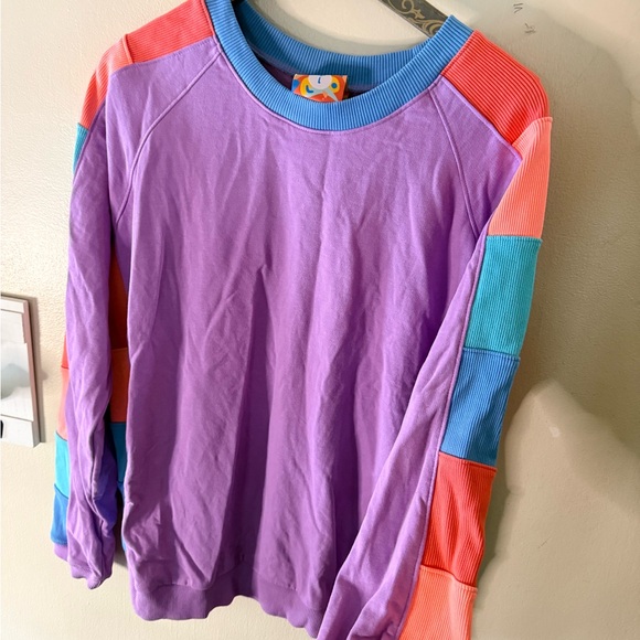 Colorful Patchwork Sweatshirt - Picture 4 of 7